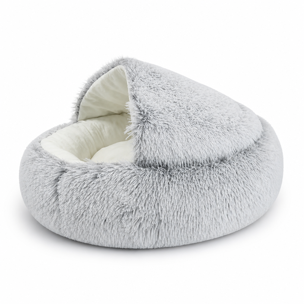 Dog & Cat Cave Bed Plush Joint Support Machine-Washable