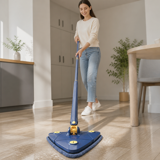 Floor Mop 360° Rotating Head Self-Wringing Telescopic Handle