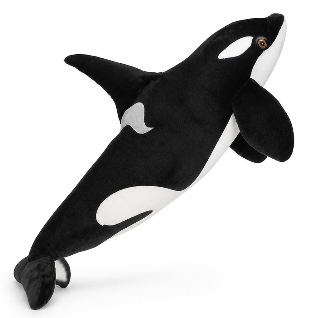 Plush Orca Super Soft Realistic Design Multiple Sizes