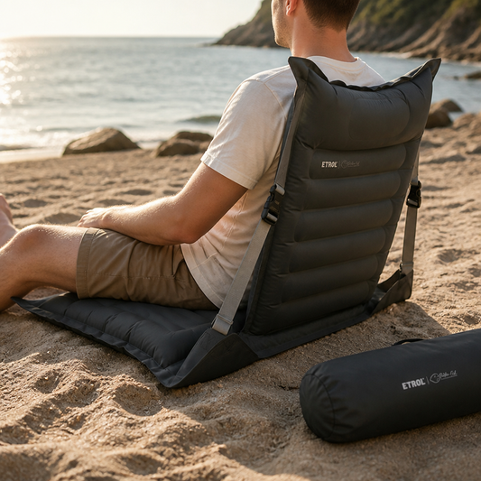 Adjustable Backrest Inflatable Chair (Includes Carrying Bag)