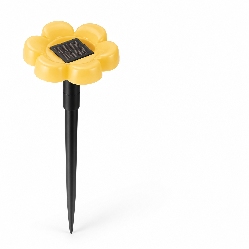 Automatic Dusk-to-Dawn Flower-Shaped Solar Garden Light