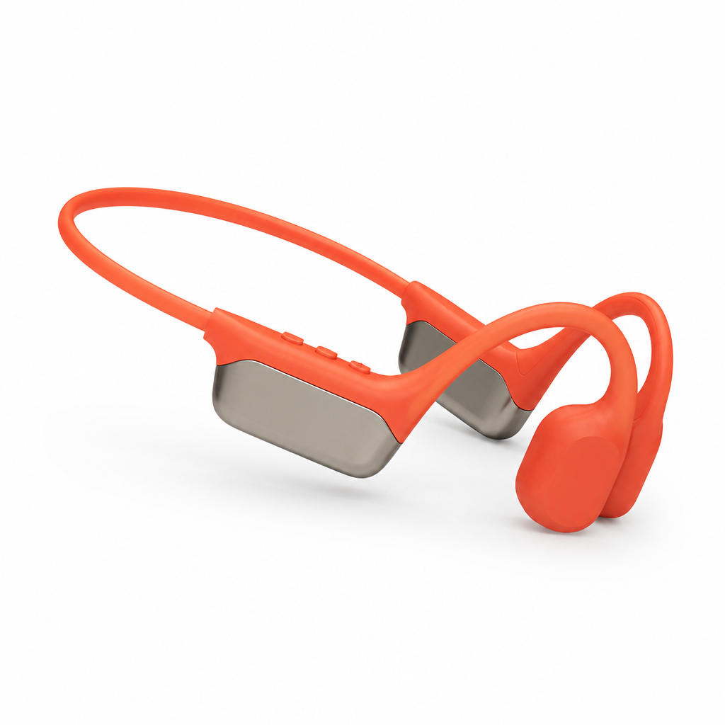 Built-In Music Player Open-Ear Bone Conduction Headphones (Waterproof to 30 m)