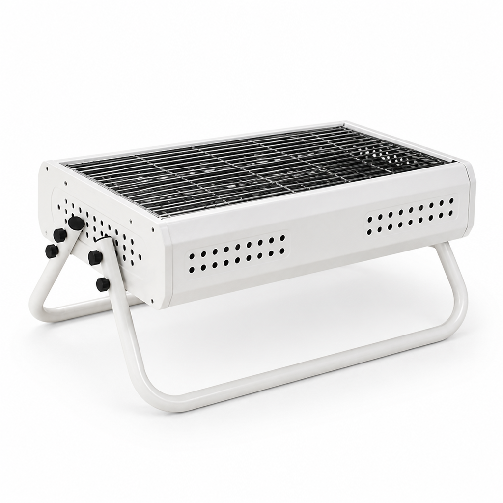 Charcoal Grill Portable Flat-Fold Metal