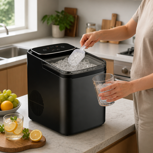 Compact Countertop Ice Maker for Home & Office (Produces Ice in Minutes)