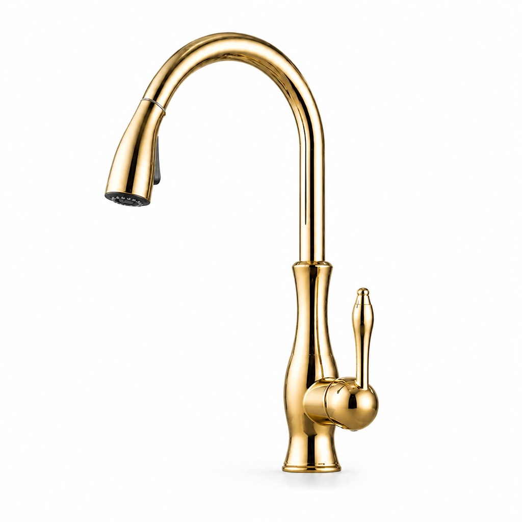 Kitchen Faucet Pull-Out Spray Single-Lever Mixer Stainless Steel