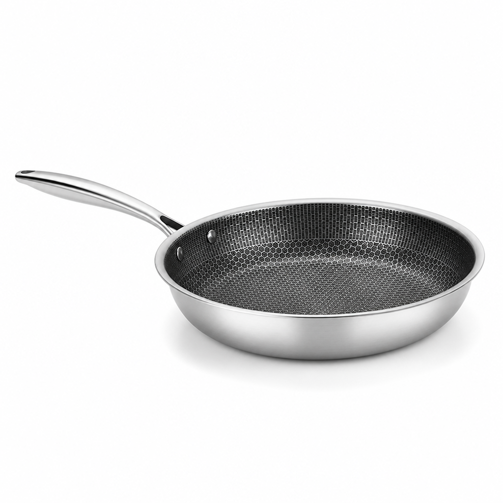 Non-Stick Honeycomb Frying Pan (Induction Compatible, Oven-Safe)