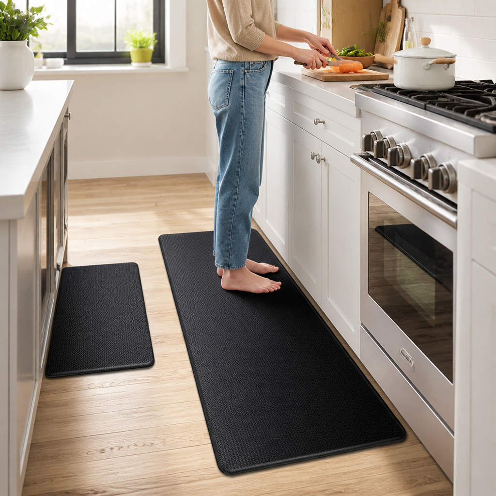 Anti-Fatigue Kitchen Mat High-Density Foam Non-Slip Easy-Clean