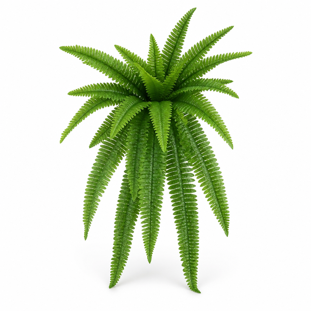 Artificial Boston Fern Lifelike Waterproof & UV Resistant