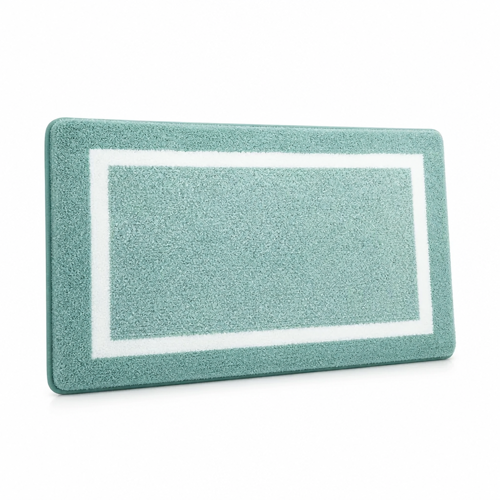 Bath Mat Anti-Slip Plush Microfiber Machine Washable