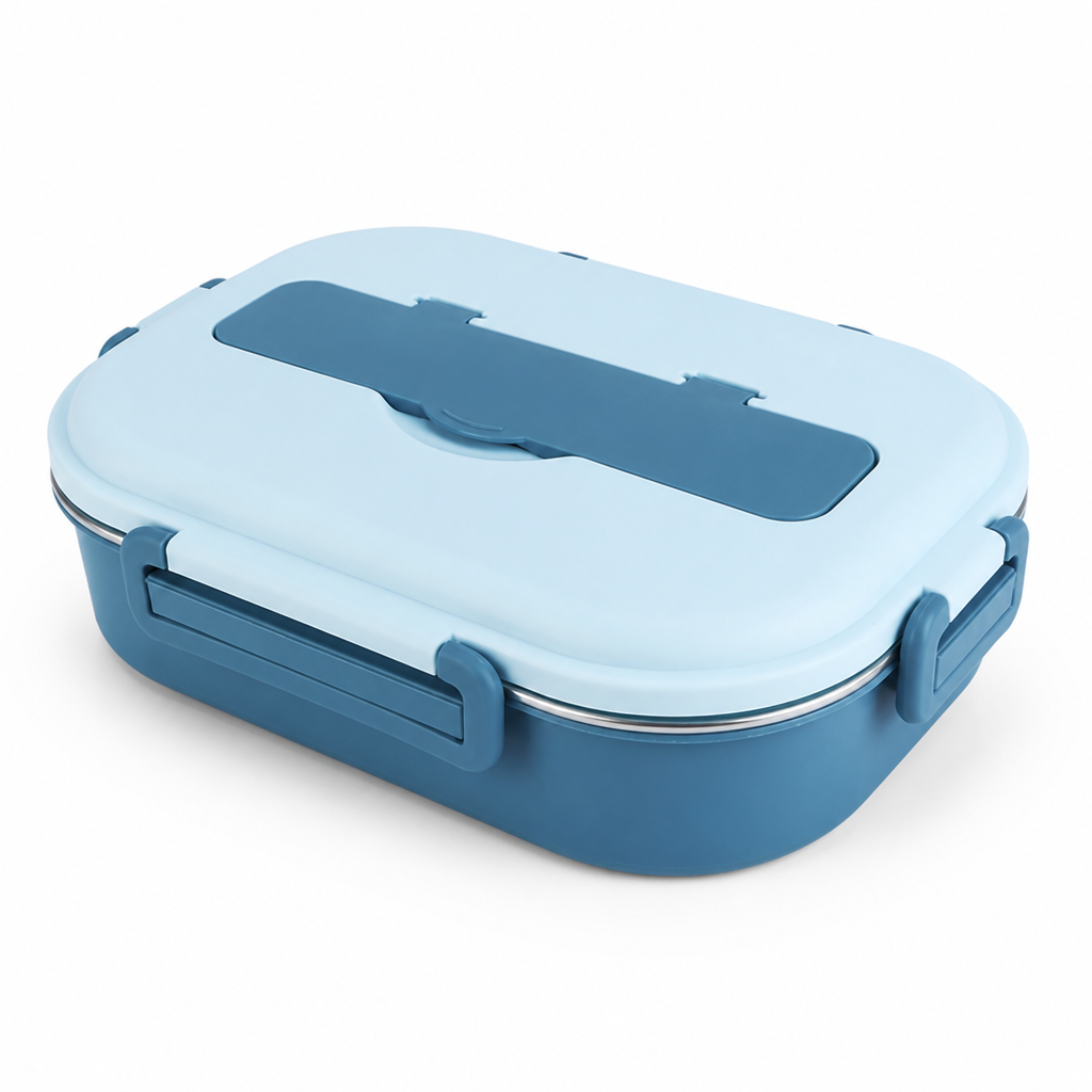 Bento Lunch Box Stainless Steel Four Compartments
