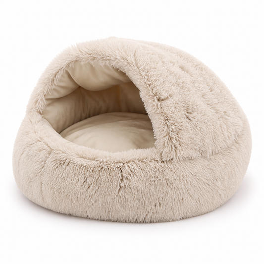 Dog & Cat Cave Bed Plush Joint Support Machine-Washable