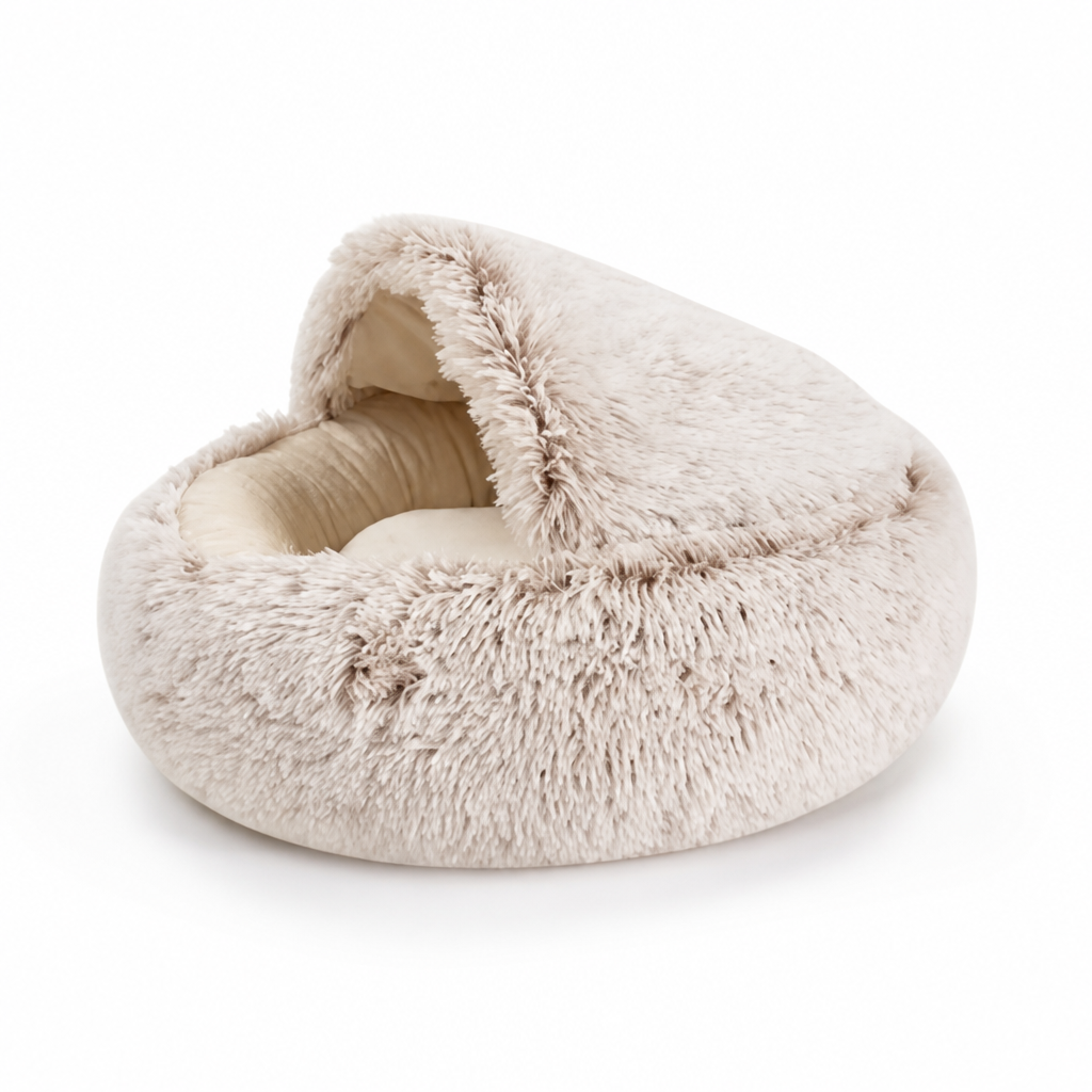 Dog & Cat Cave Bed Plush Joint Support Machine-Washable
