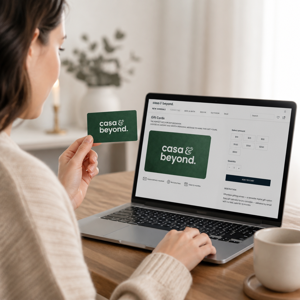 Gift Card Digital Email Delivery $10-$500 Valid 12 Months