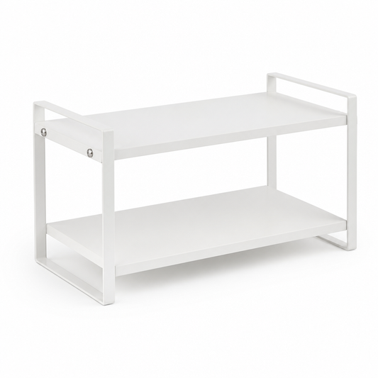 Kitchen Organizer Shelf Two-Tier Pre-Assembled Powder-Coated Steel