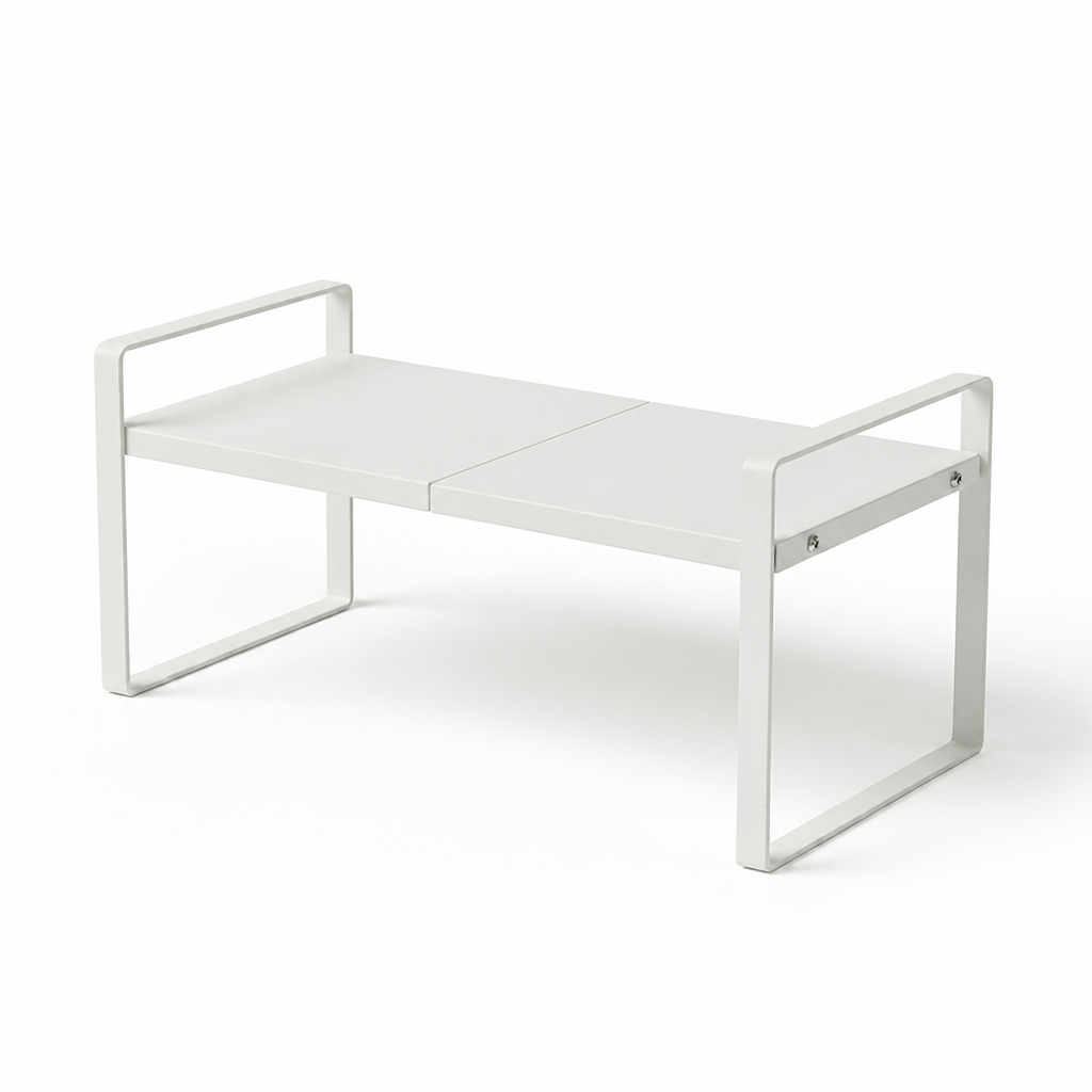 Kitchen Organizer Shelf Two-Tier Pre-Assembled Powder-Coated Steel