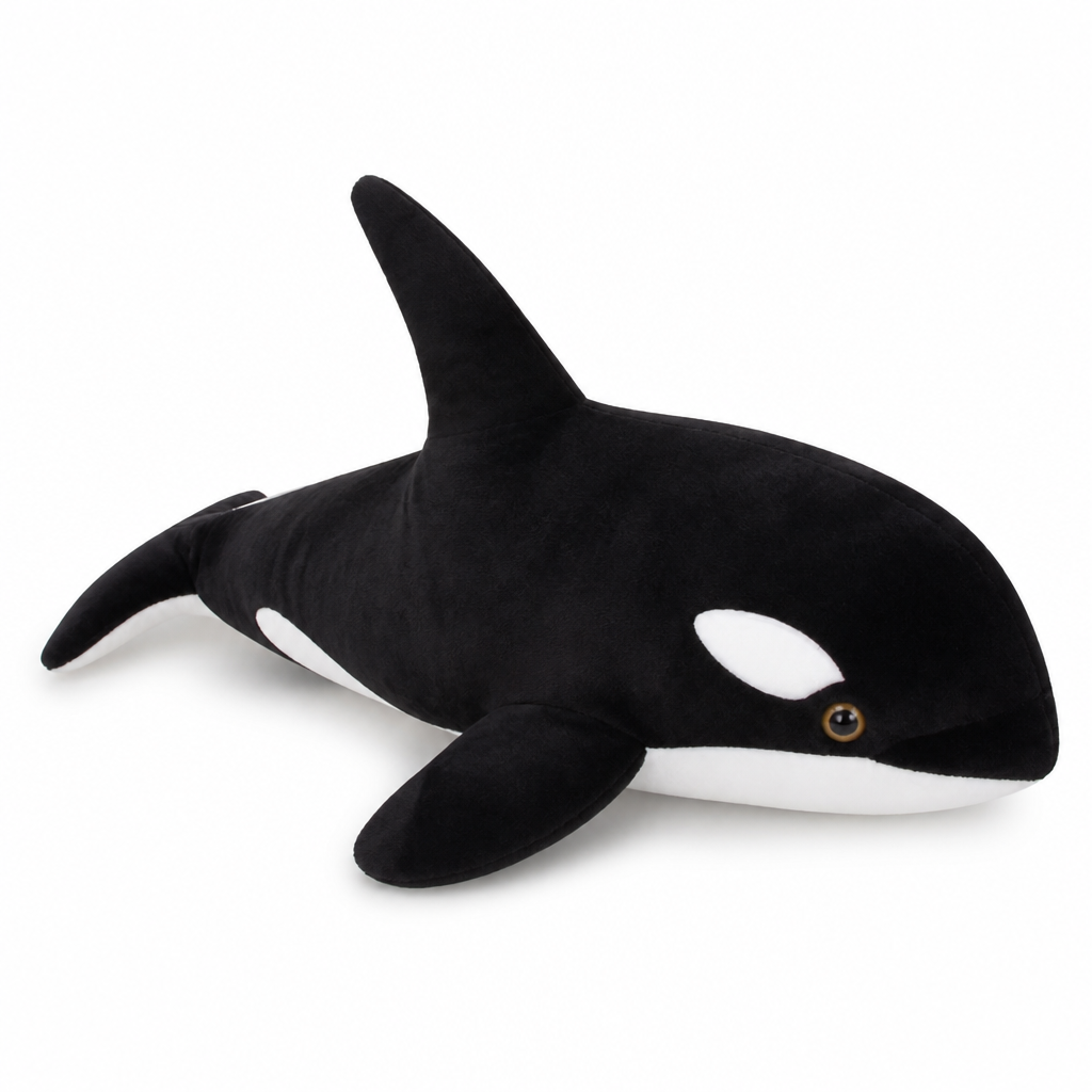 Plush Orca Super Soft Realistic Design Multiple Sizes