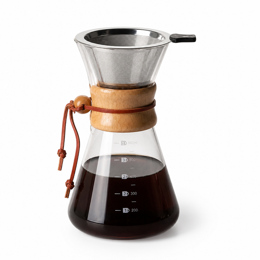 Pour-Over Coffee Set Borosilicate Glass V60 Dripper