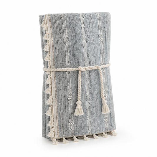 Sheer Curtain Panel Tassel Trim Light-Filtering
