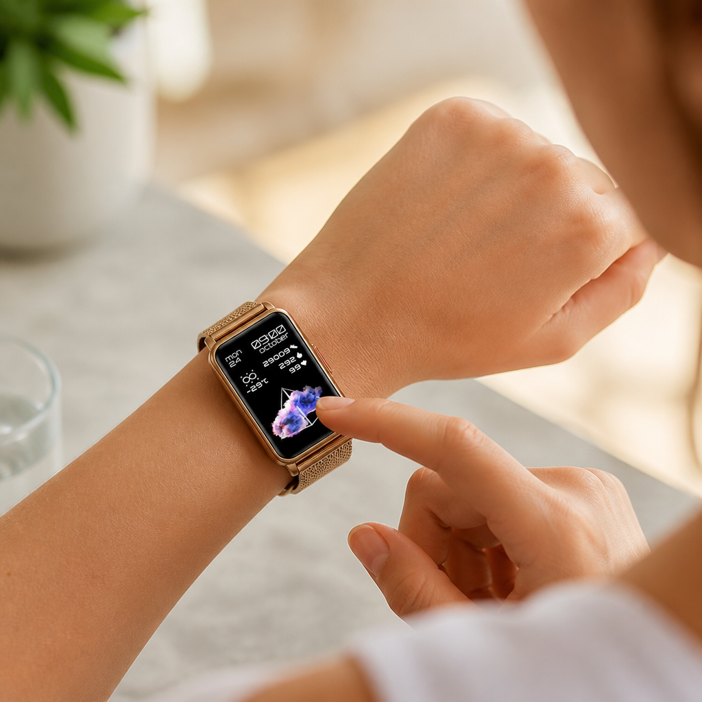Smartwatch Fitness Tracker & Health Monitoring 7-Day Battery