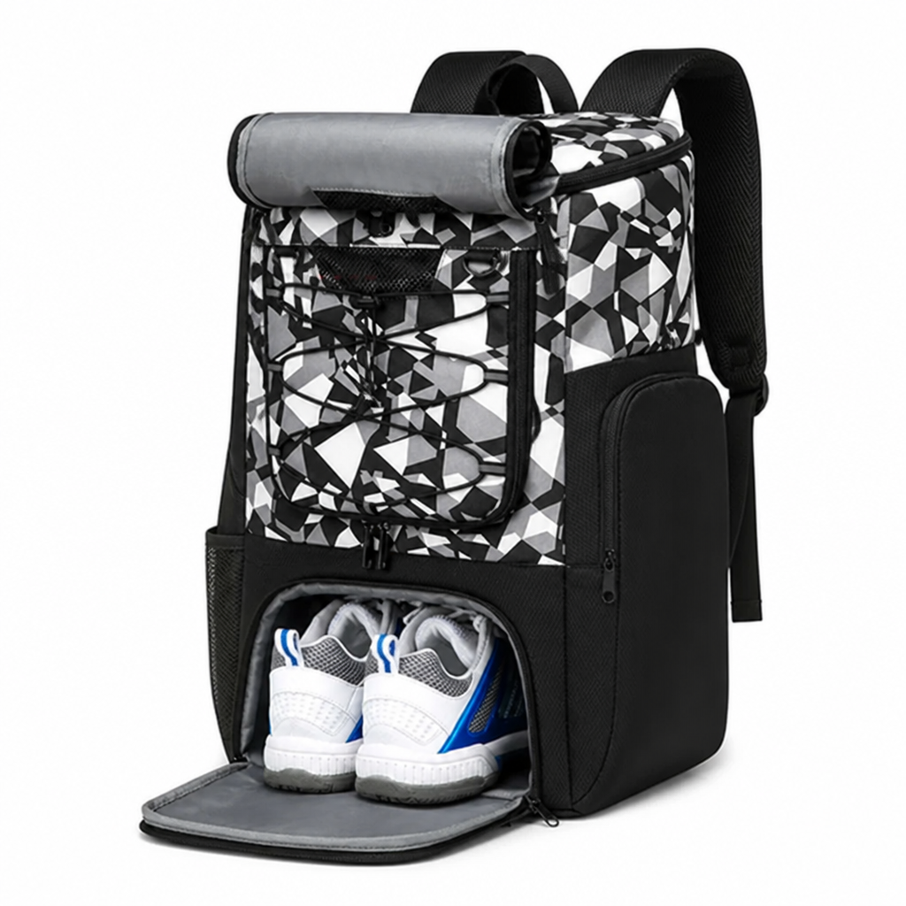 Sports Backpack Ball & Shoe Compartments Spacious Main Compartment