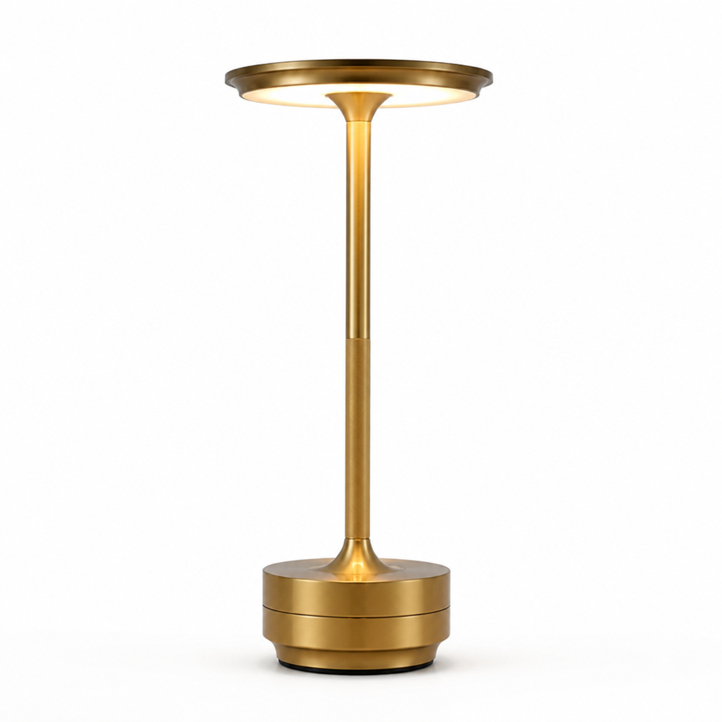 Table Lamp Cordless Touch Control & Crystal Shade