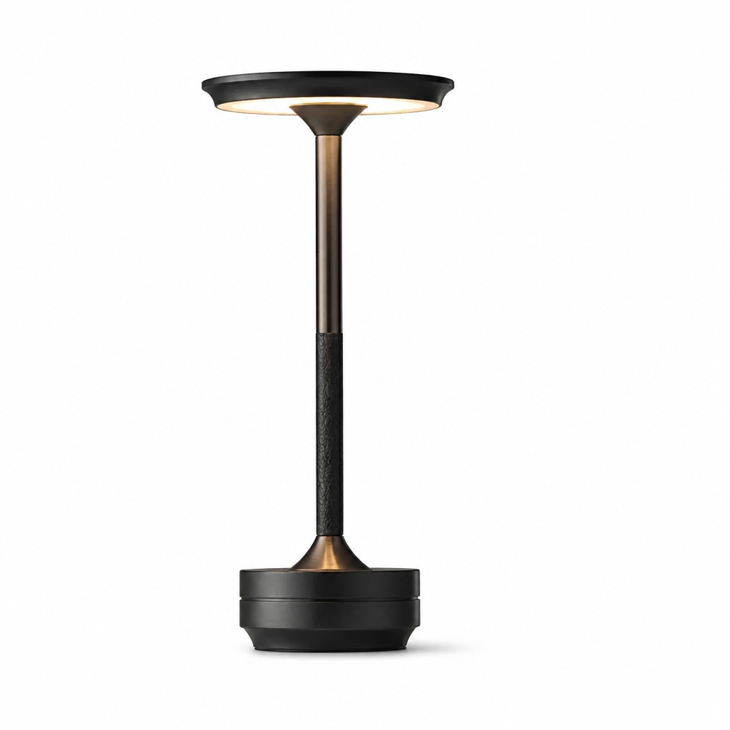 Table Lamp Cordless Touch Control & Crystal Shade