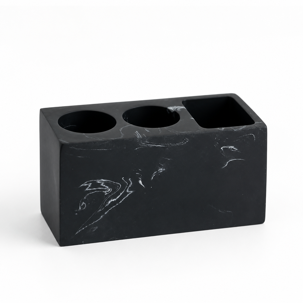 Toothbrush Holder Resin Swirl Matte Finish