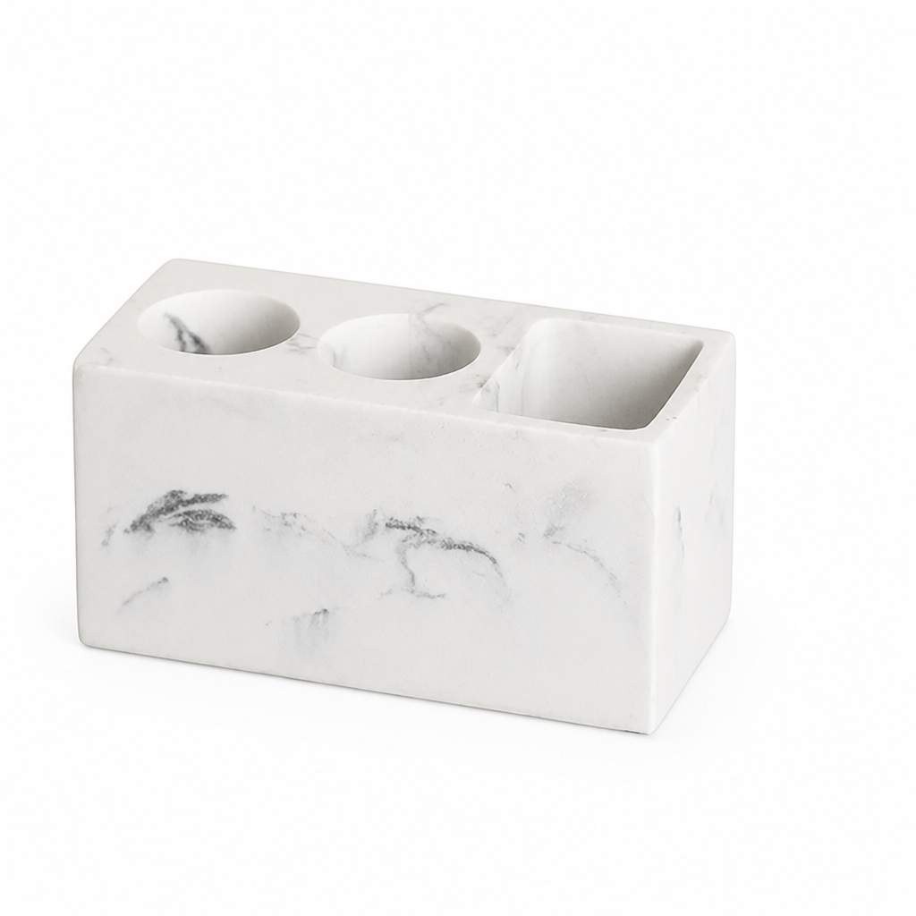 Toothbrush Holder Resin Swirl Matte Finish