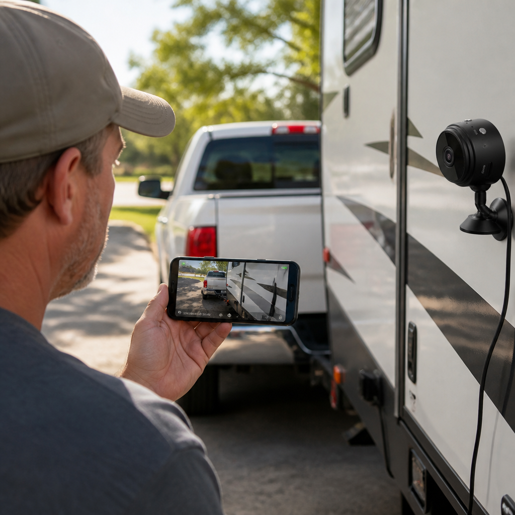 Trailer Backup Camera Wireless Hotspot & Night Vision