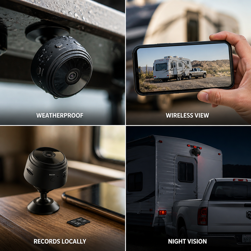 Trailer Backup Camera Wireless Hotspot & Night Vision