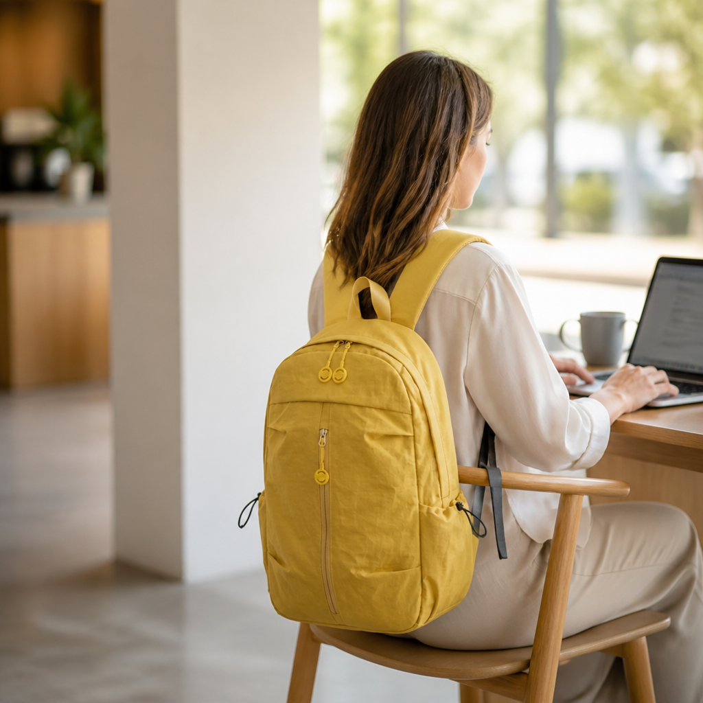 Travel Backpack Lightweight Water-Resistant Nylon Ergonomic Straps