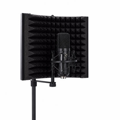 Vocal Booth Portable Sound Isolation & Adjustable Lighting