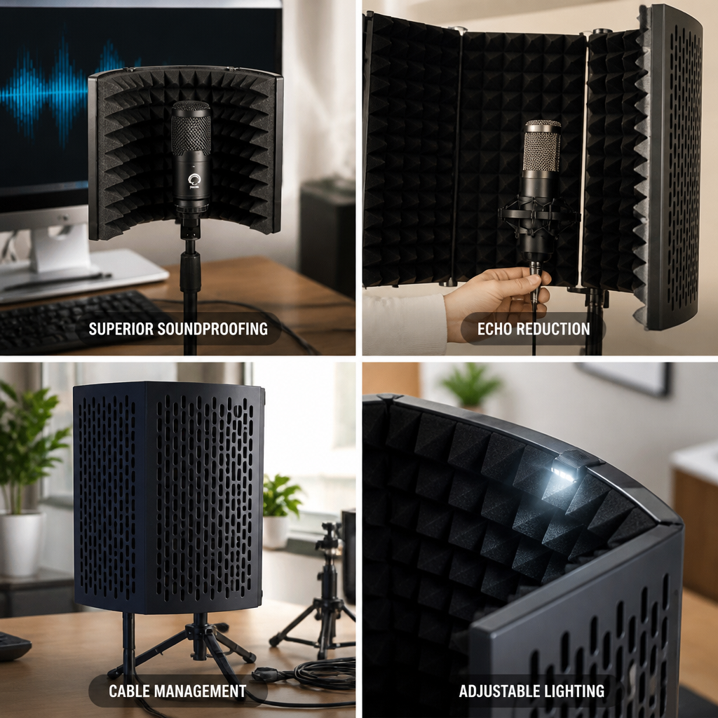 Vocal Booth Soundproof Foldable Acoustic Panels