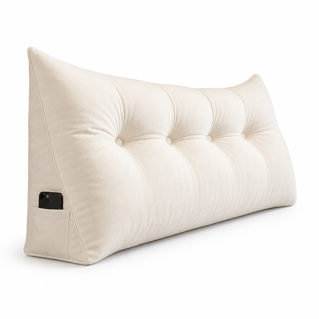 Wedge Pillow Ergonomic Firm Support & Machine-Wash Cover