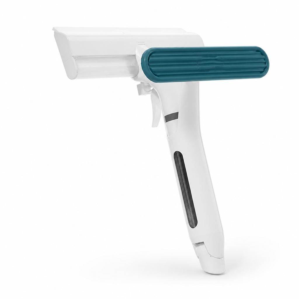 Window Squeegee Built-In Sprayer & Extendable Handle