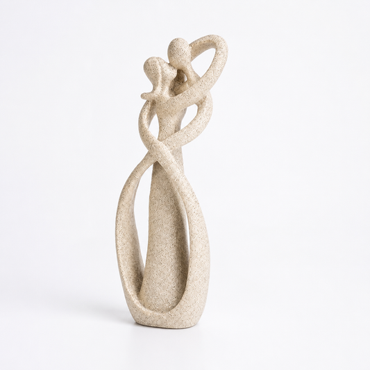 Abstract Embrace Silhouette Statue