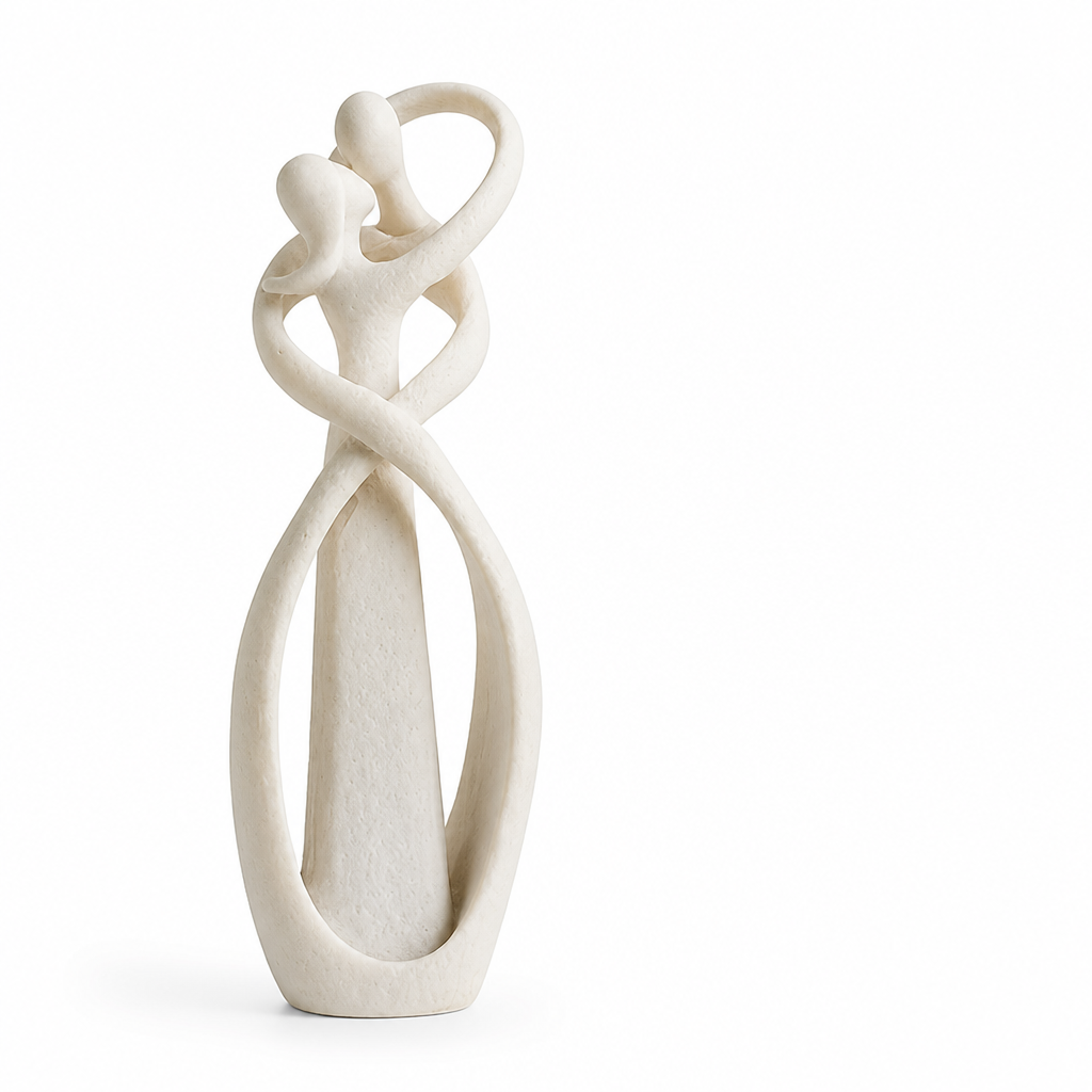 Abstract Embrace Silhouette Statue