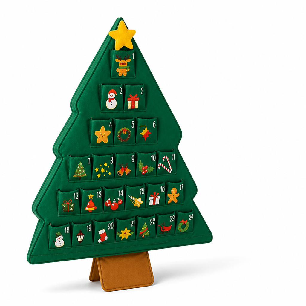 Advent Calendar Reusable Fabric 24 Compartments