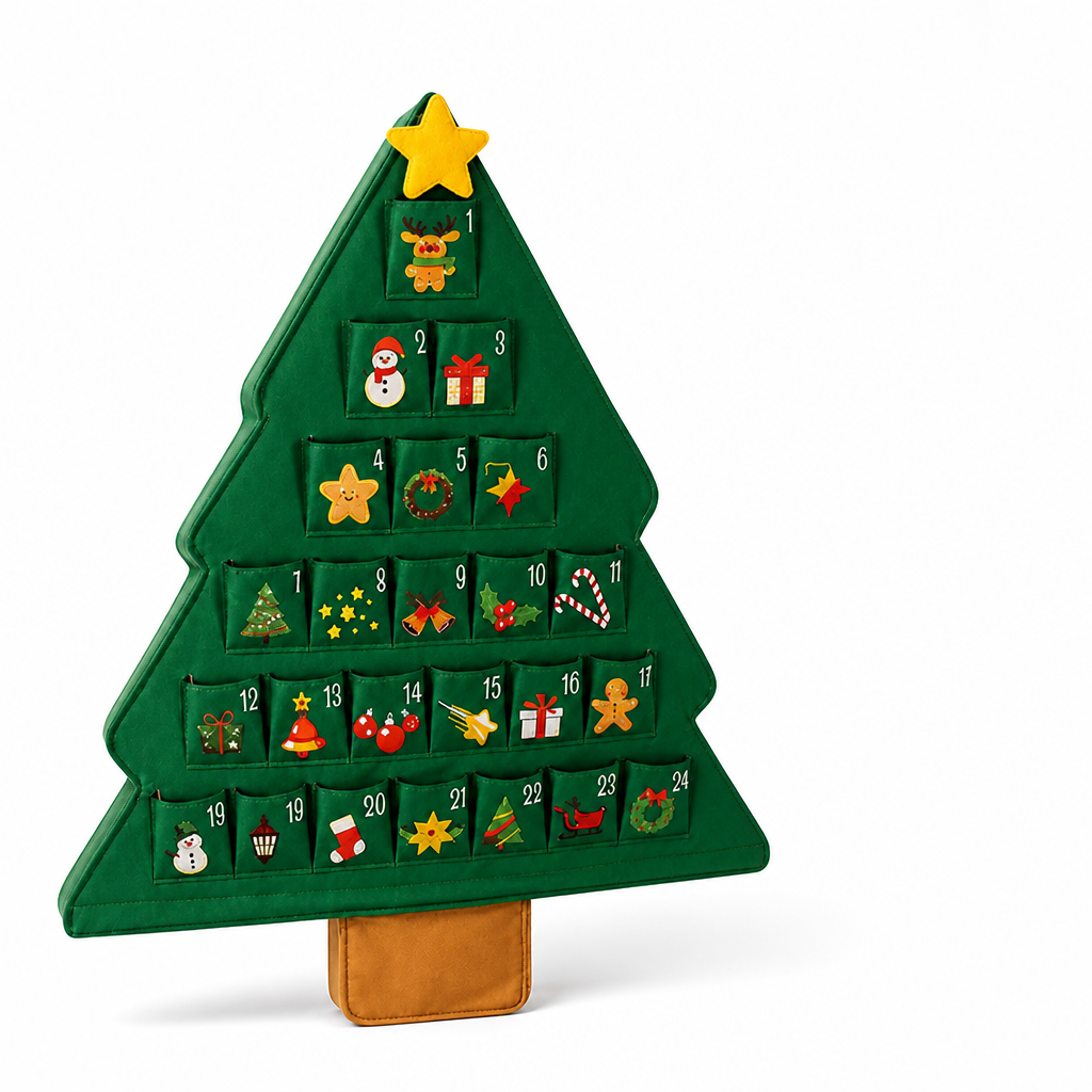 Advent Calendar Reusable Fabric 24 Compartments