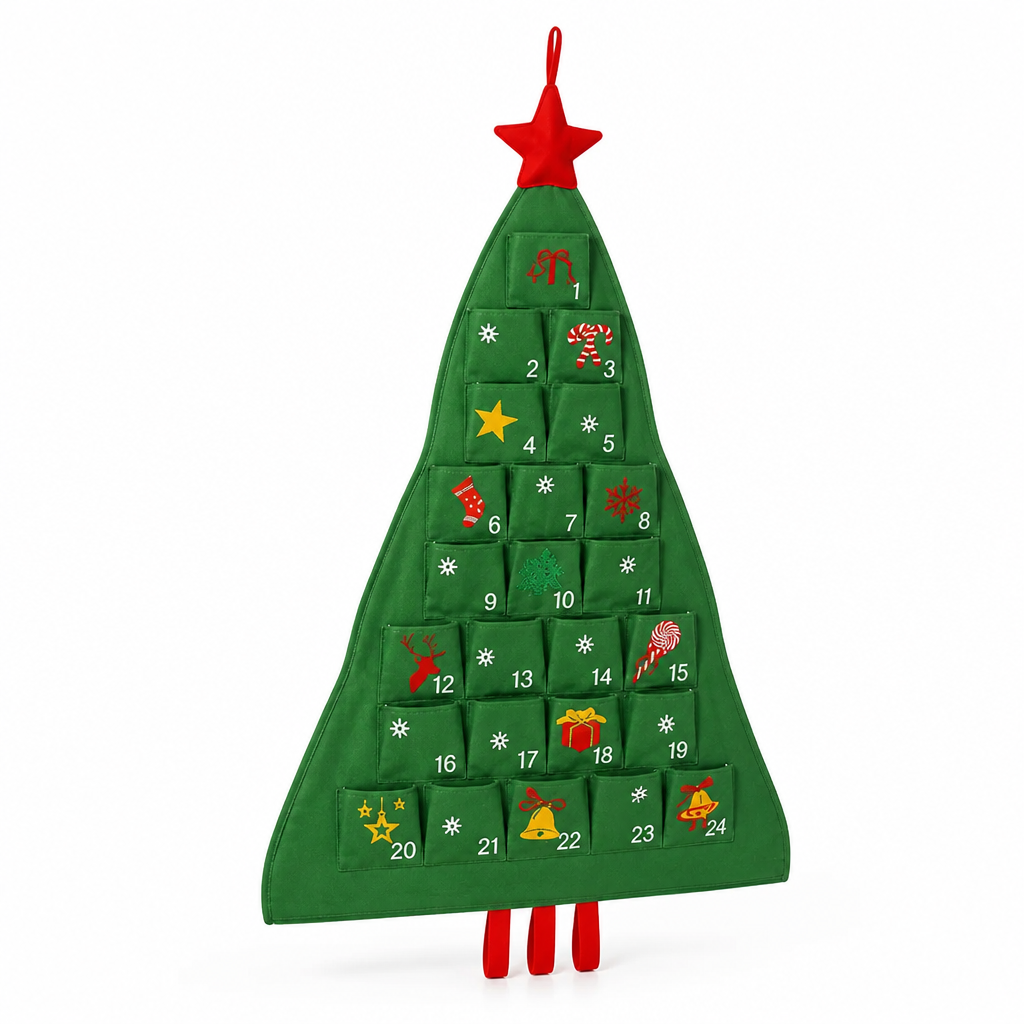 Advent Calendar Reusable Fabric 24 Compartments