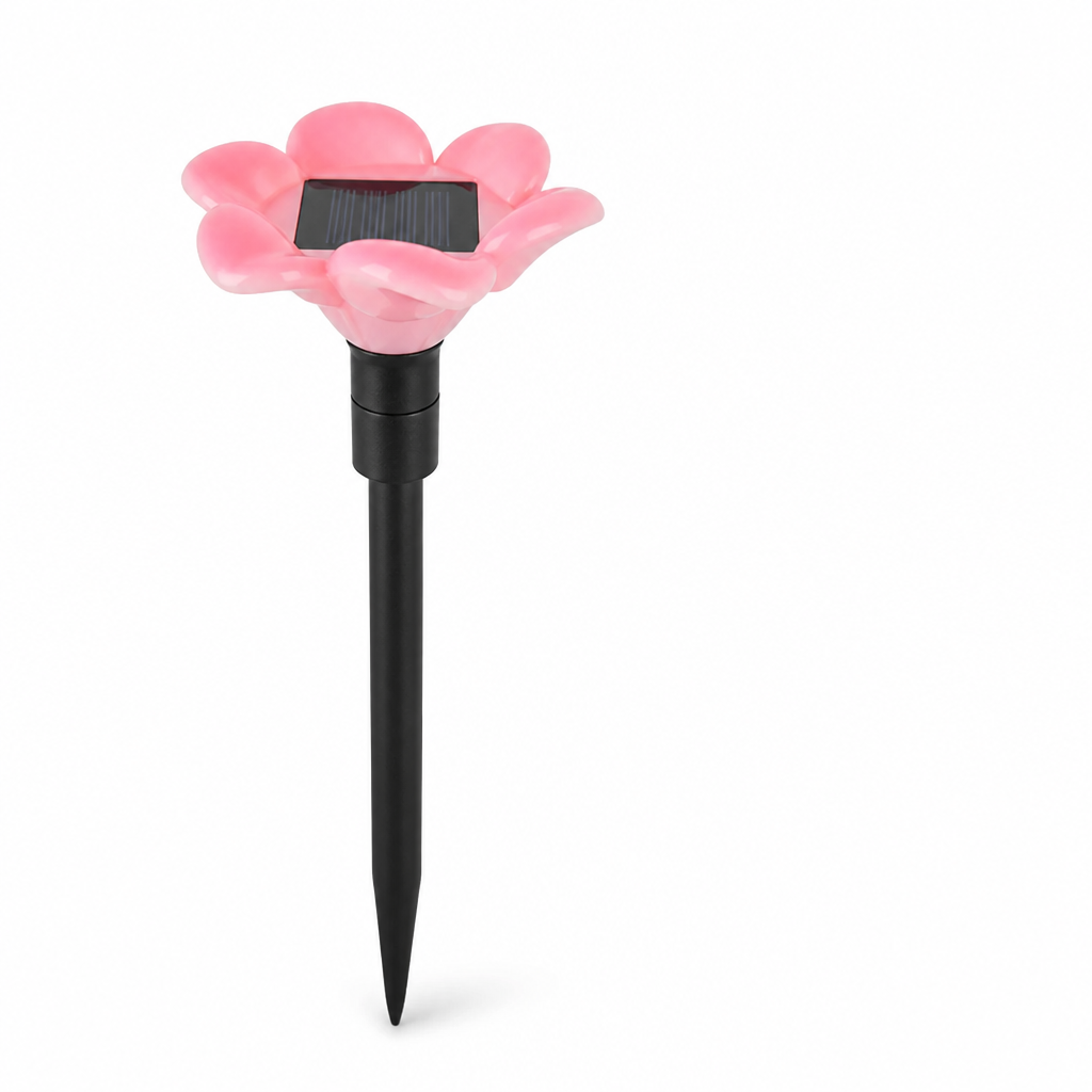 Automatic Dusk-to-Dawn Flower-Shaped Solar Garden Light