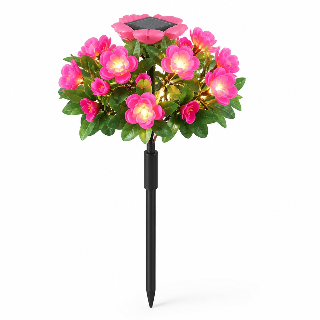 Automatic Dusk-to-Dawn Flower-Shaped Solar Garden Light