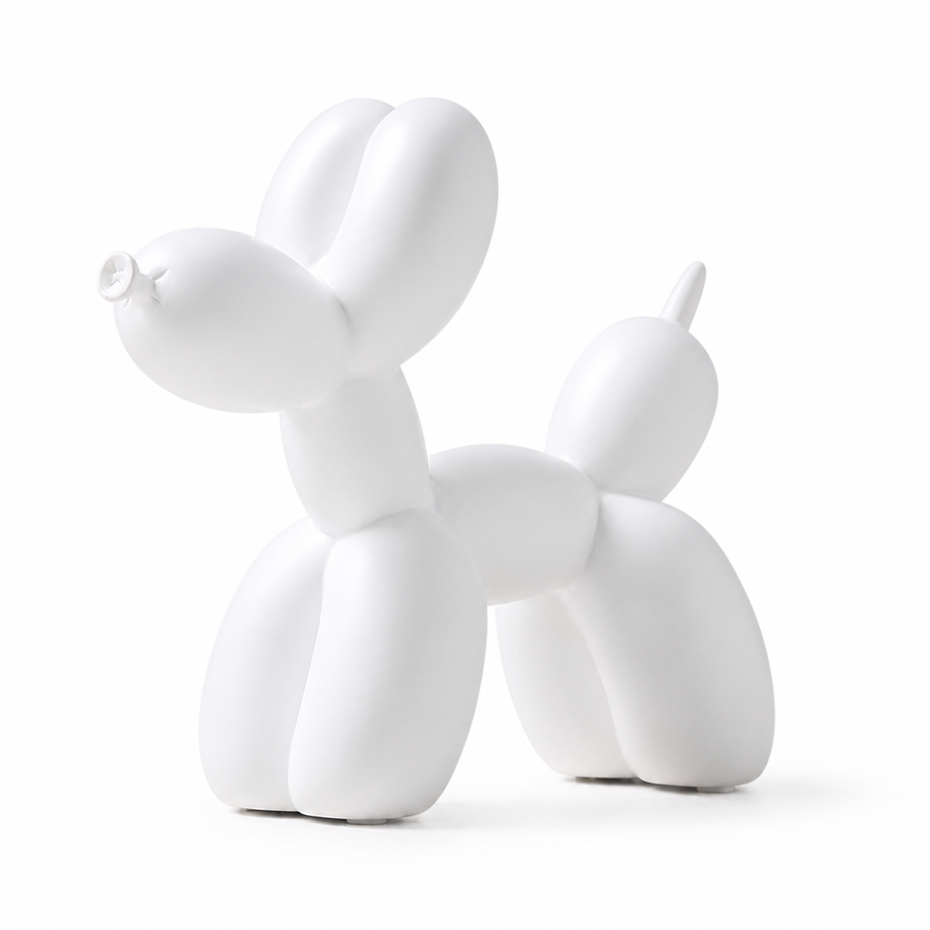 Balloon Dog Sculpture Modern Polished Compact With Furniture Pads