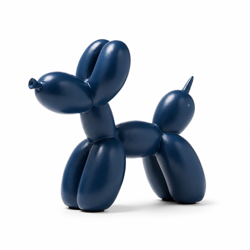 Balloon Dog Sculpture Modern Polished Compact With Furniture Pads