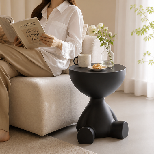 Bear-Shaped Nightstand for Living Room and Bedroom