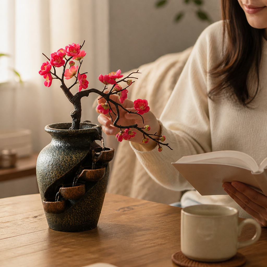 Bonsai-Style USB-Powered Tabletop Fountain