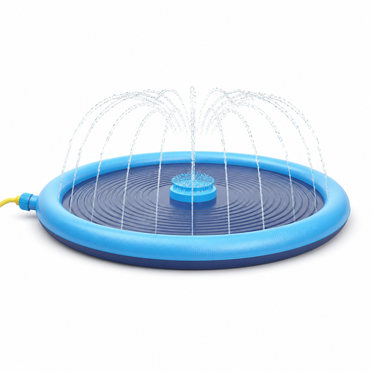 Built-In Fountain Sprinklers Dog Splash Pad (Connects to Garden Hose)