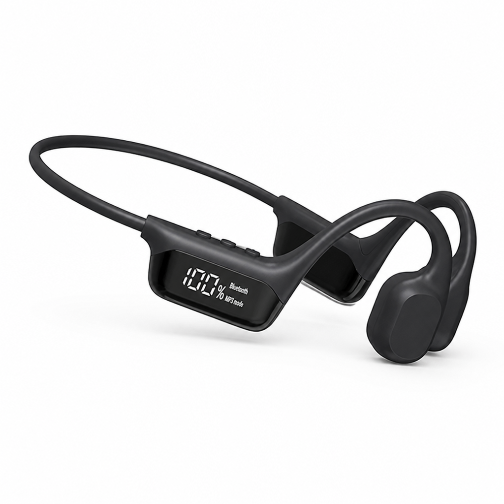 Built-In Music Player Open-Ear Bone Conduction Headphones (Waterproof to 30 m)