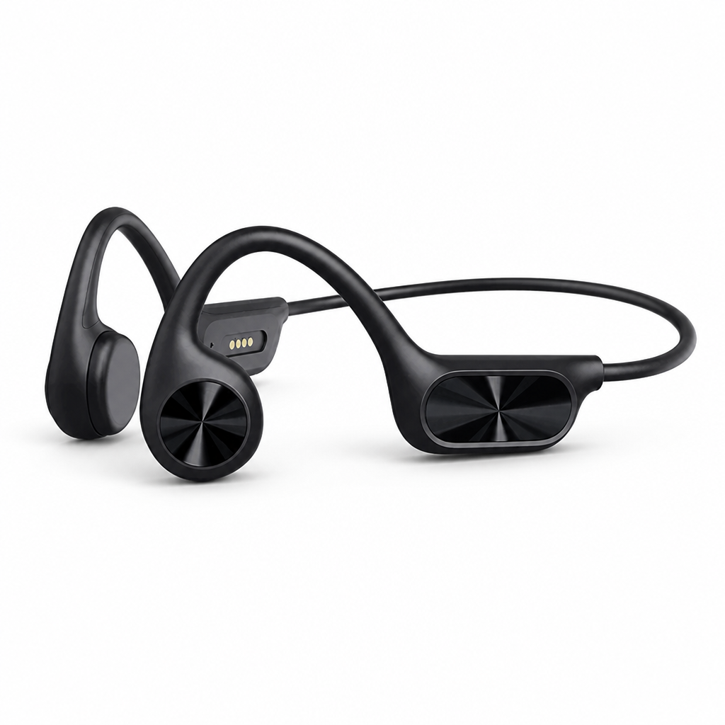 Built-In Music Player Open-Ear Bone Conduction Headphones (Waterproof to 30 m)