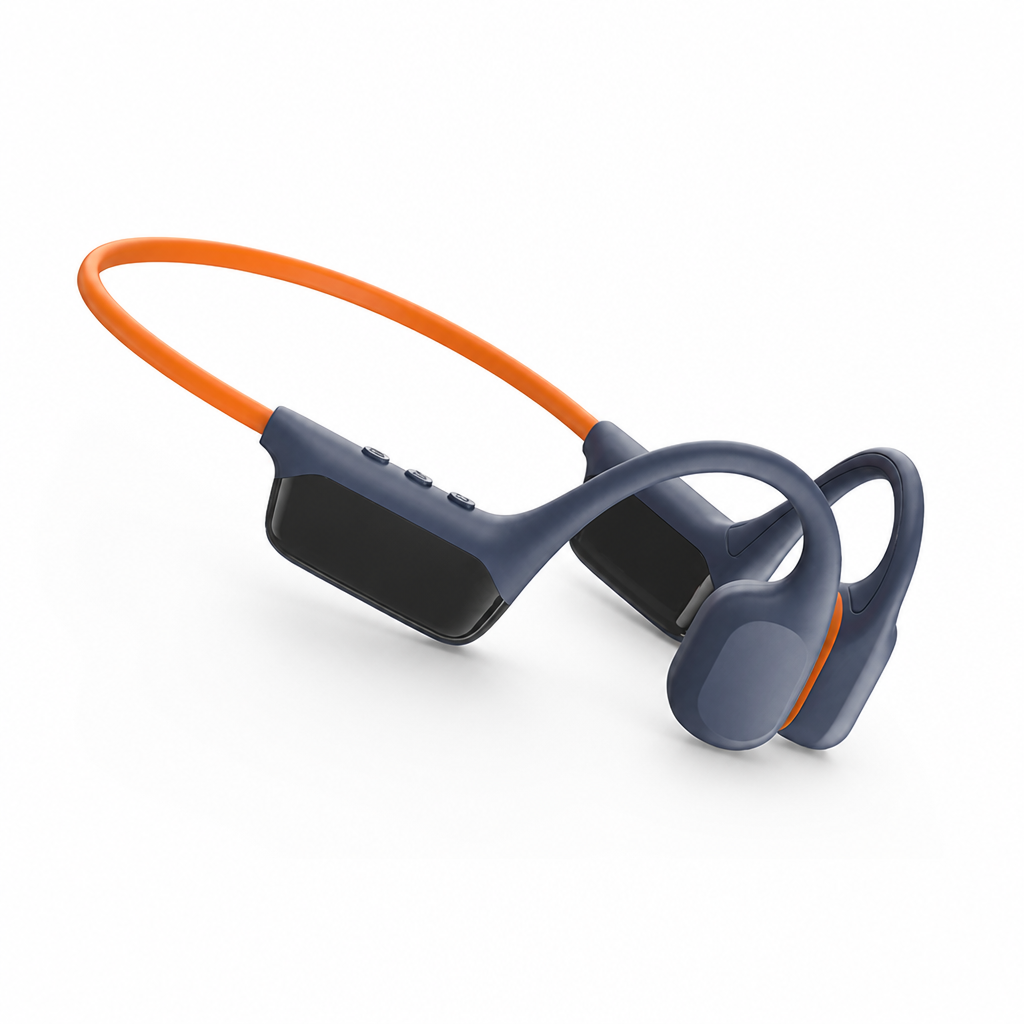 Built-In Music Player Open-Ear Bone Conduction Headphones (Waterproof to 30 m)